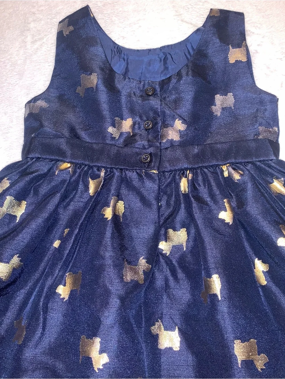 Gymboree navy satin